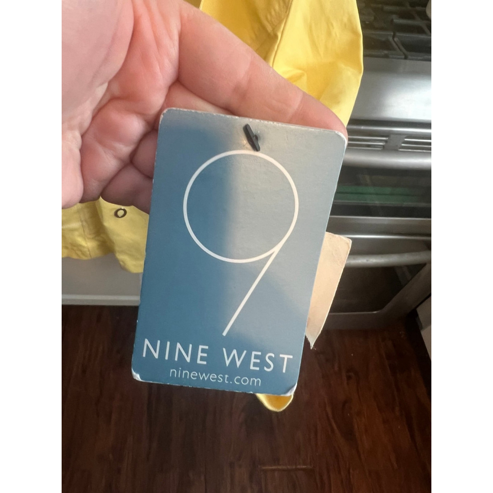 NWT Nine West Yellow Pea Coat Size XL - Picture 5 of 9